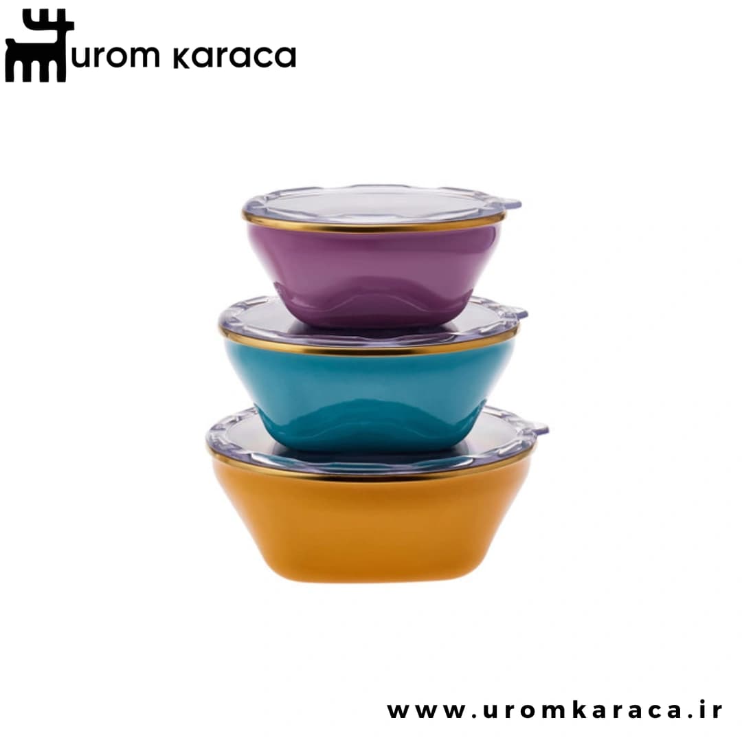 ظرف نگهدارنده ۳ عددی کاراجا Fancy violet