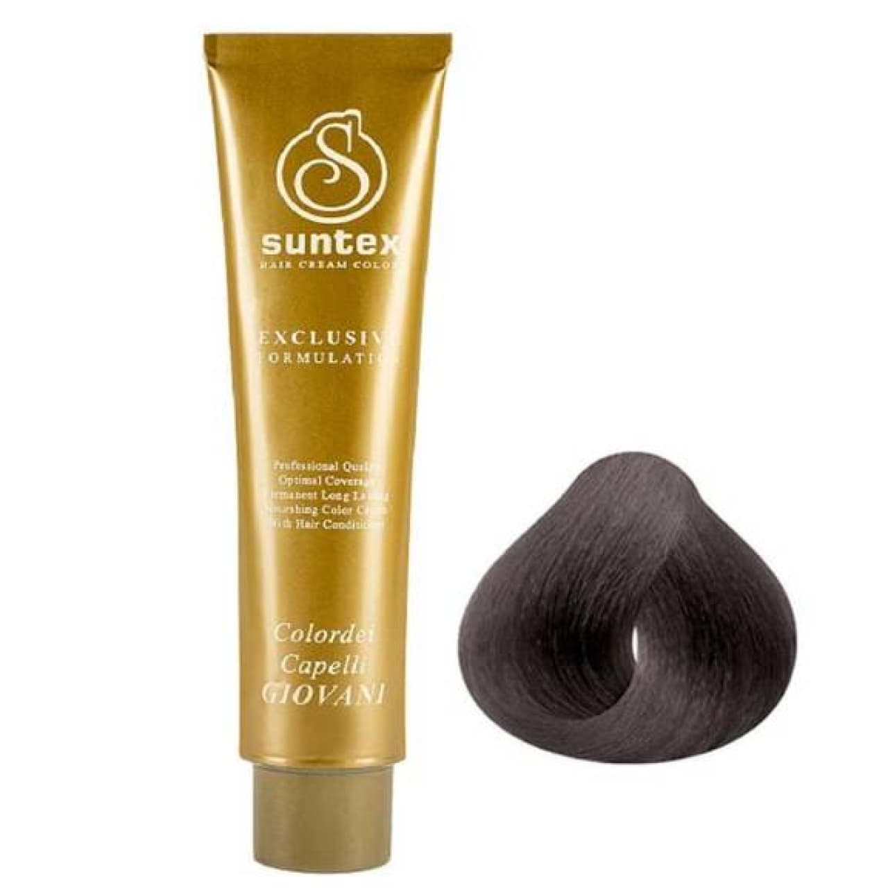 رنگ مو سانتکس شماره 3.1 مدل 2023 رنگ قهوه ای دودی خاکستری تیره حجم 120 میلی لیتر