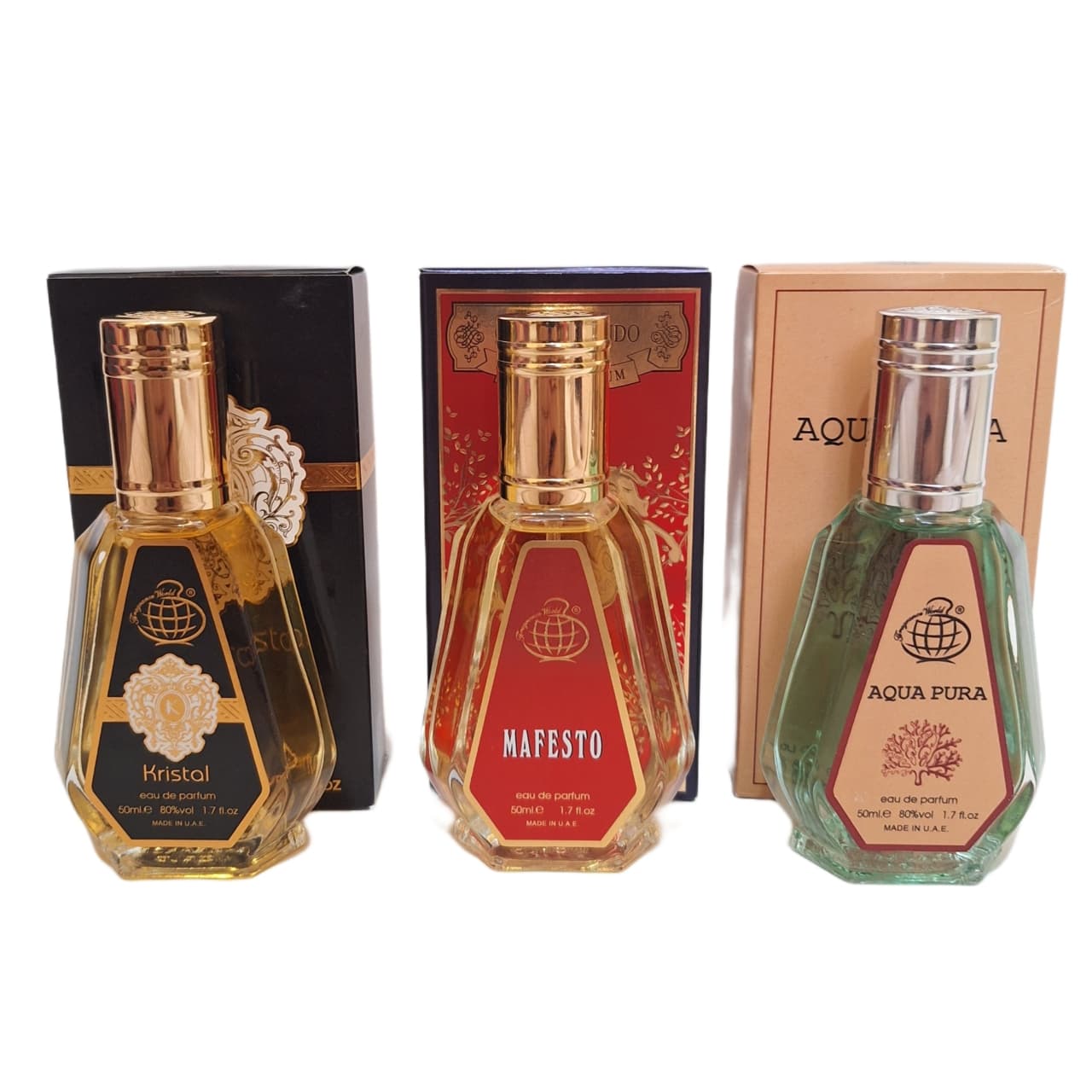 پک اقتصادی سه عددی عطر های زنانه و مردانه برند فرگرانس ورد مدل کازاموراتی مفیستو, تیزیانا ترنزی کیرکه, اورتو پاریسی مگاماره حجم 50 میل