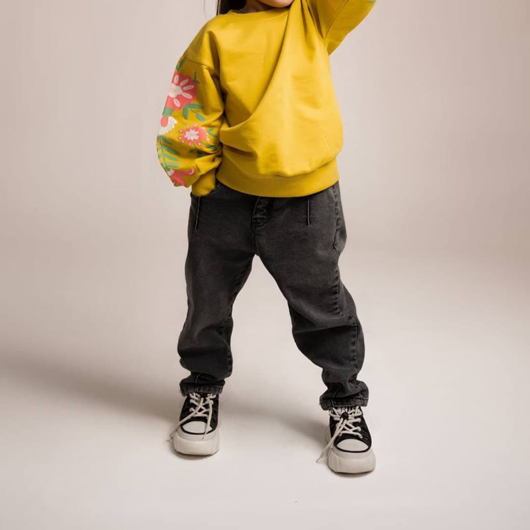 دورس آستین پفکی گلدار