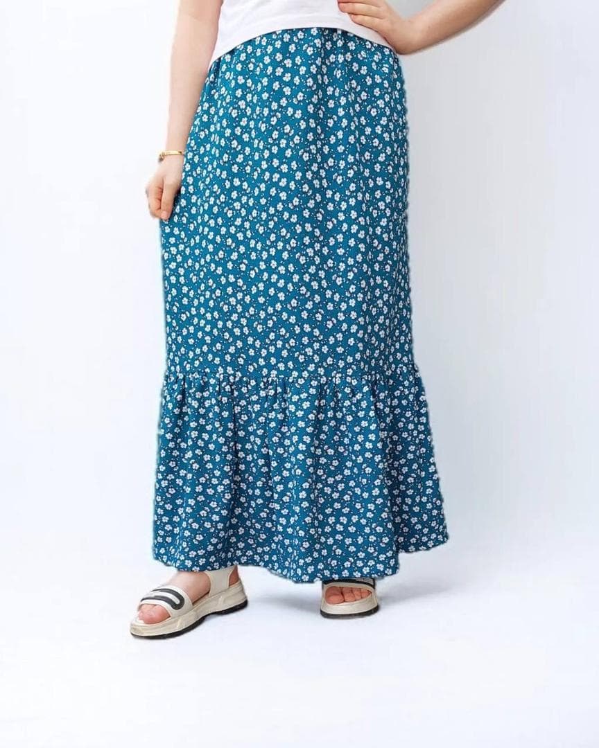 دامن گل گلی نخ پفکی کد ۱۰۸۷