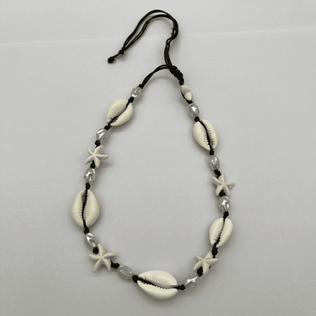 گردنبند صدف طبیعی وستاره دریایی