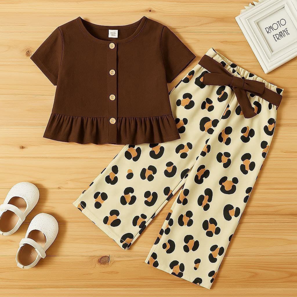 کراپ شلوار فانتزی پلنگی