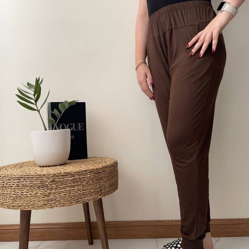 شلوارگیاهی جیبدارمارک لیدی قواره دار تا 54