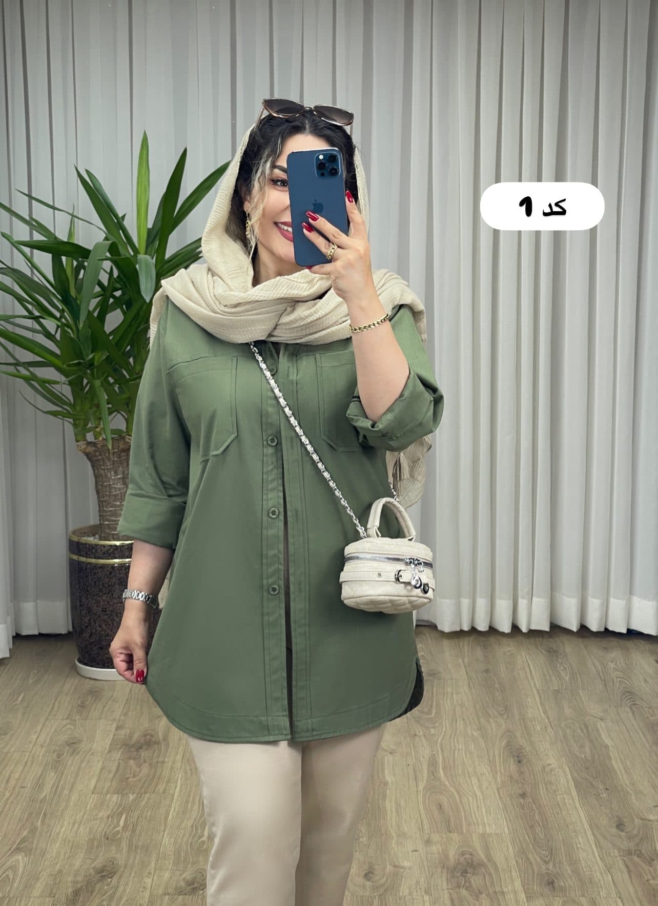 مانتو شومیزی لینن کد 2147