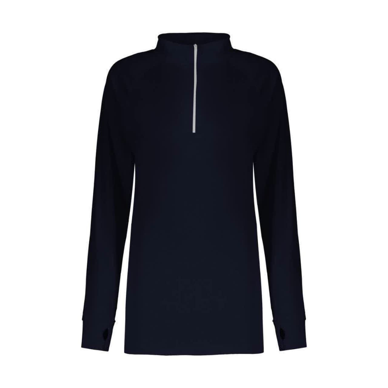 تی شرت آستین بلند ورزشی زنانه پانیل مدل 416 سرمه ای