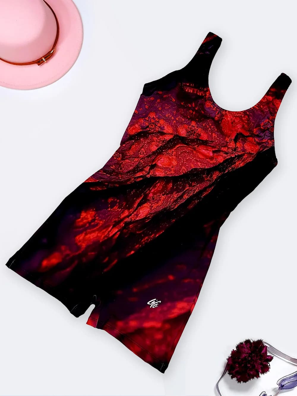 مایو پادار زنانه نیمه پوشیده کاپدار برای استخر به رنگ مشکی شیک لایف ( Life )