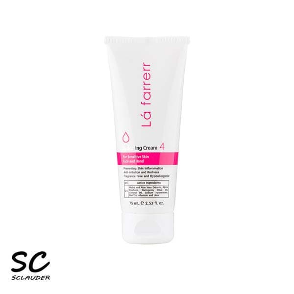 کرم آبرسان و مرطوب کننده لافارر La farrerr شماره 4 پوست حساس حجم 75 میلی لیتر