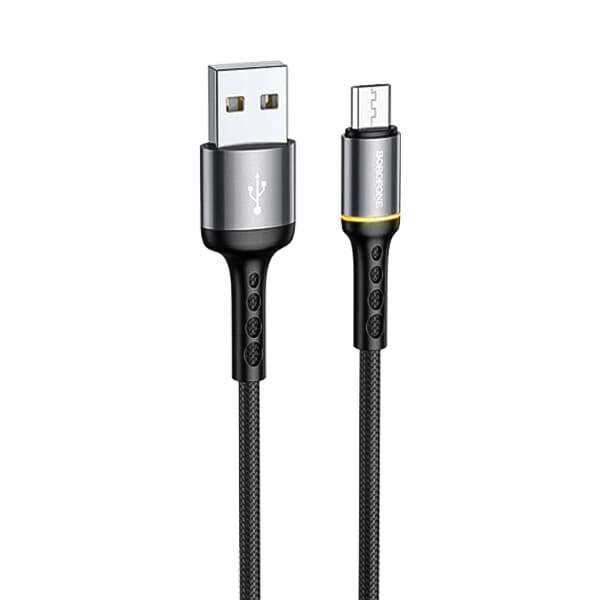 کابل تبدیل USB به MicroUSB بروفون مدل BU33 طول 1.2 متر