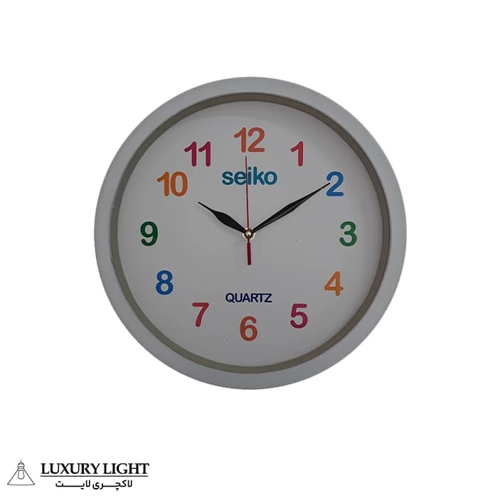 ساعت دیواری کودک مدل رنگارنگ