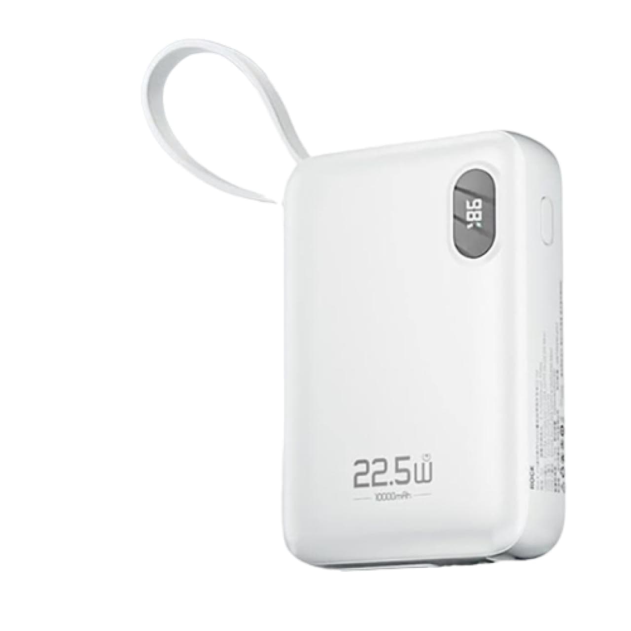 پاوربانک 22.5 وات 10000 راک به همراه کابل تایپ سی و لایتنینگ Y11