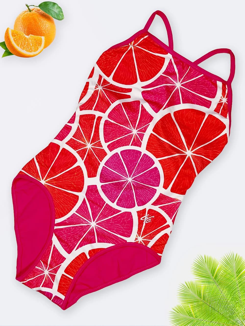 مایو دورو اسلیپ زنانه مارک لایف ( Life ) بند پشت قهرمانی طرح لیمو پرتقال و نارنجی