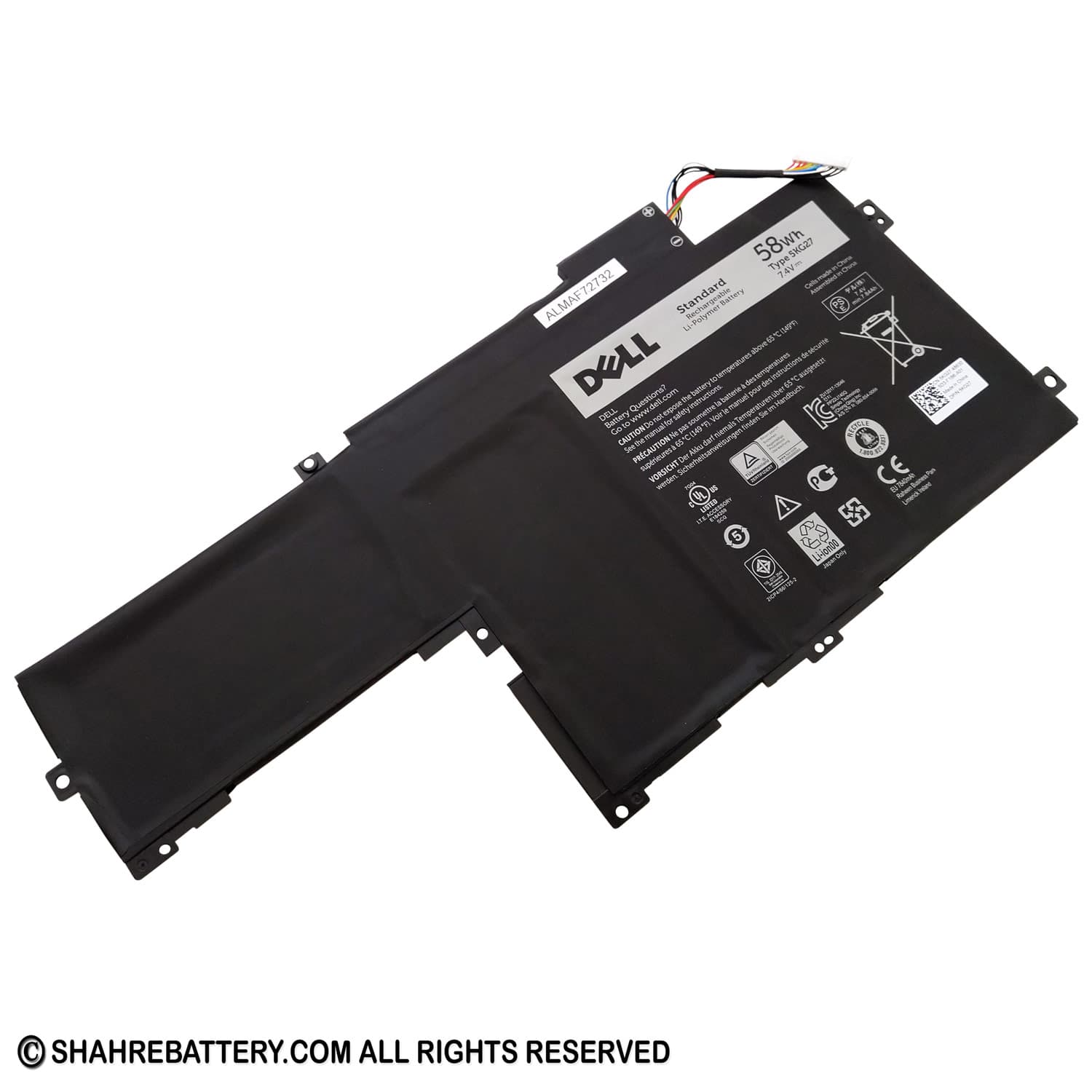 باتری اورجینال لپ تاپ دل Dell Inspiron 7437 N7437 5KG27