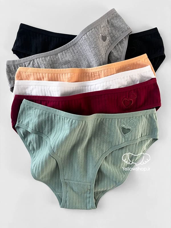 شورت اسلیپ نخی کبریتی زنانه قلبی کد 22330