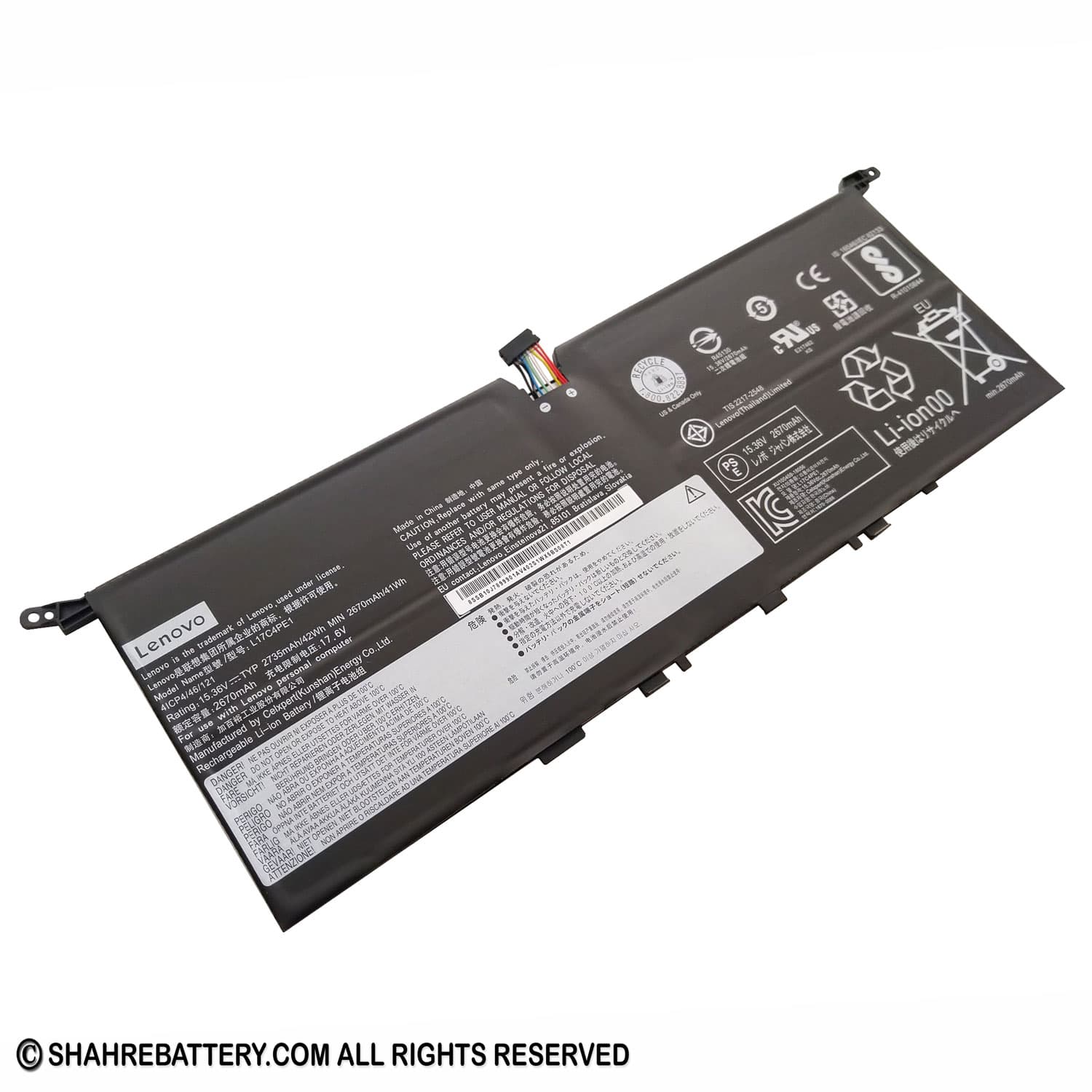 باتری اورجینال لپ تاپ لنوو Lenovo IdeaPad 730S-13IWL Yoga S730-13IWL S730-13IML L17C4PE1