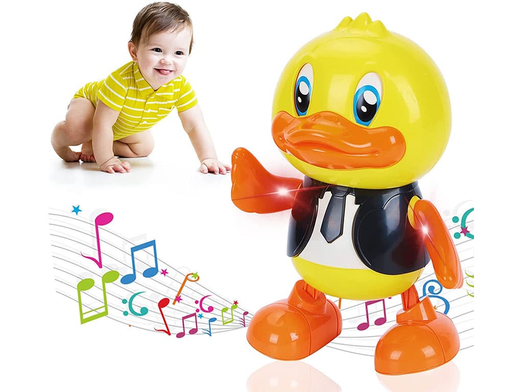 اردک رقاص موزیکال و چراغدار اسباب بازی