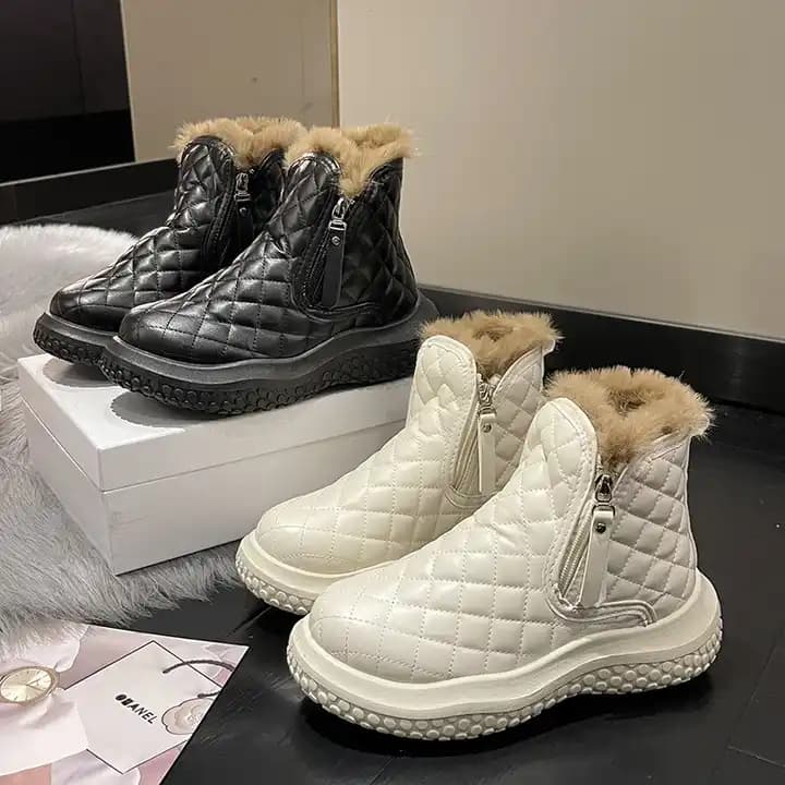 نیم بوت زنانه چرمی مدل WYD1048