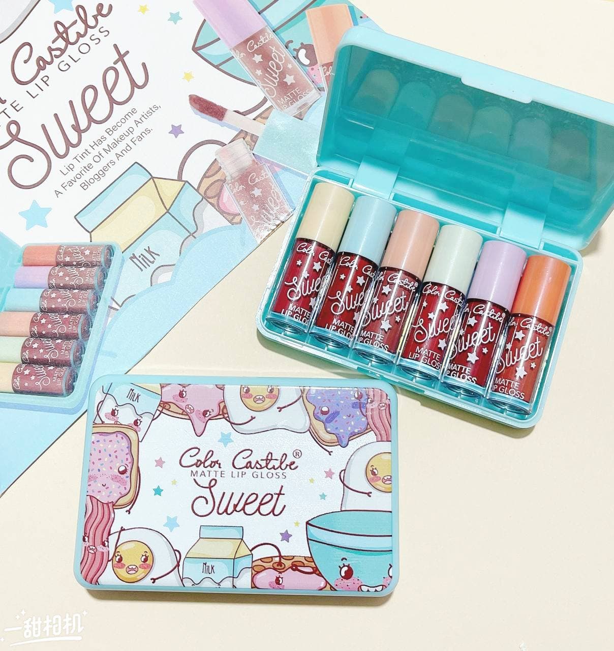 پک رژلب مایع ۶تایی کالرکاستل