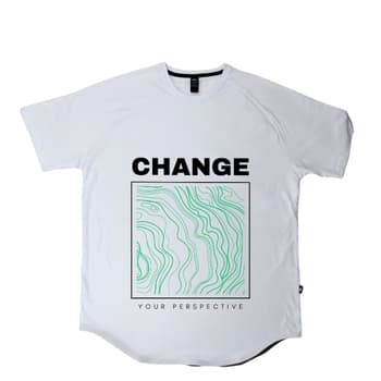 تیشرت لانگ طرح perspective