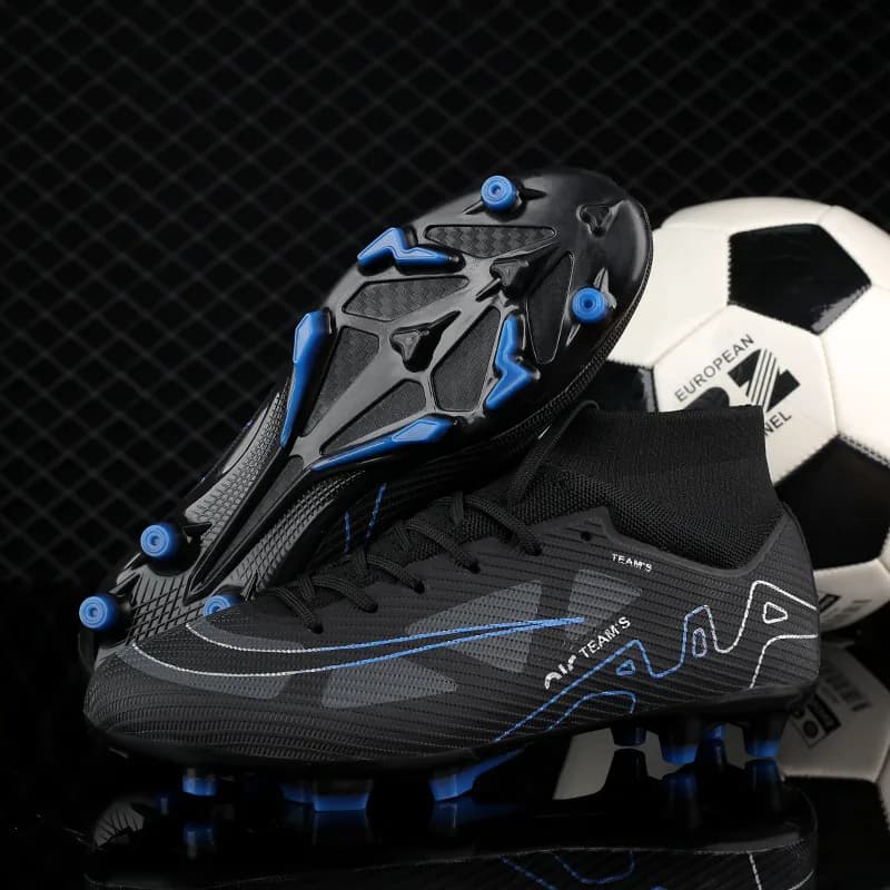 کفش فوتبال چرم ساق کشی مردانه و زنانه کد 3238