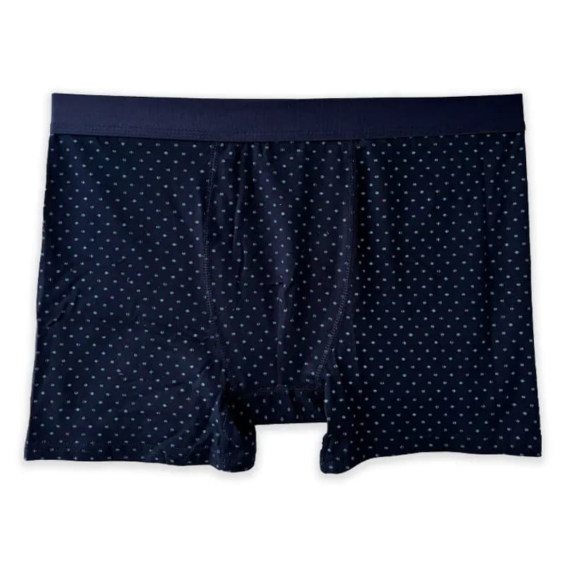 شورت نخی پادار مردانه برند koza طرحدار سرمه 11096