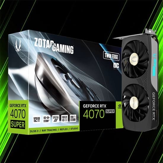 کارت گرافیک زوتک مدل GAMING GeForce RTX 4070 SUPER Twin Edge OC 12GB