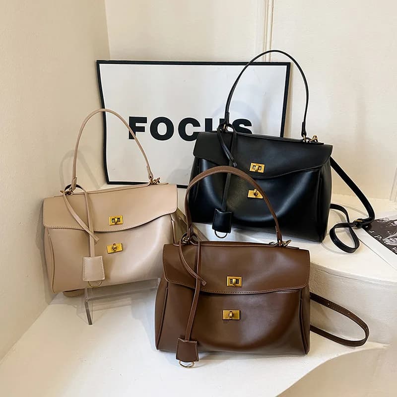 کیف چرم دستی و دوشی زنانه کد 3571