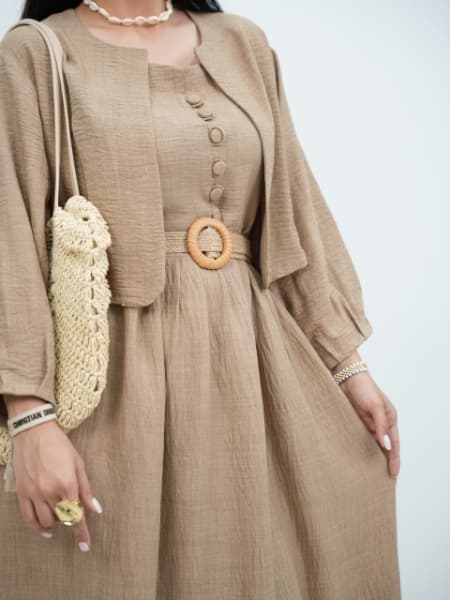 ست پیراهن و کت پری کد 4213