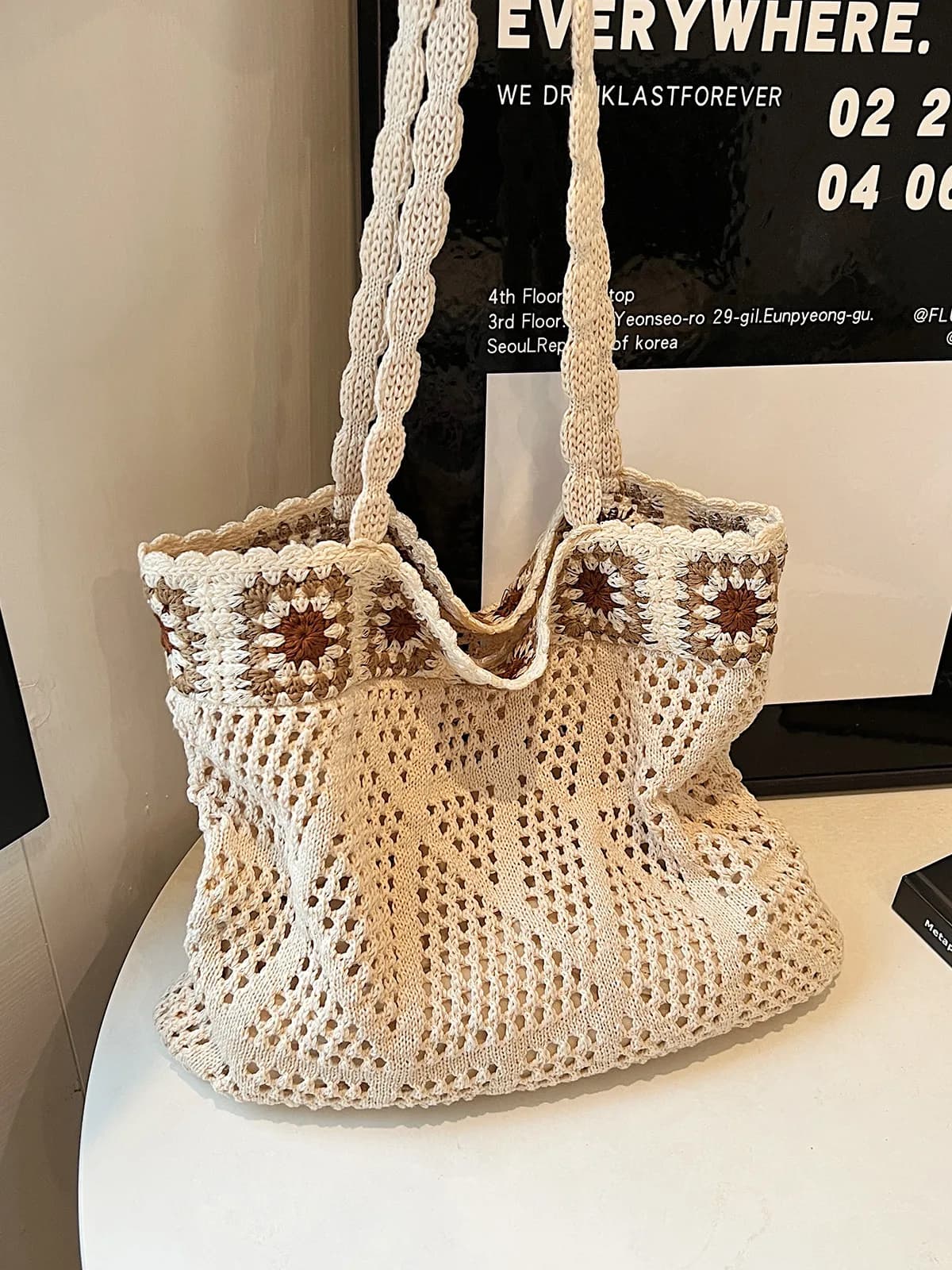 کیف بافتنی مکرومه دخترانه و زنانه کد 3168