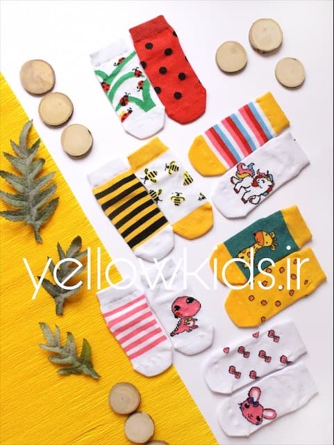 جوراب مچی بچگانه تم جنگل کد 33167