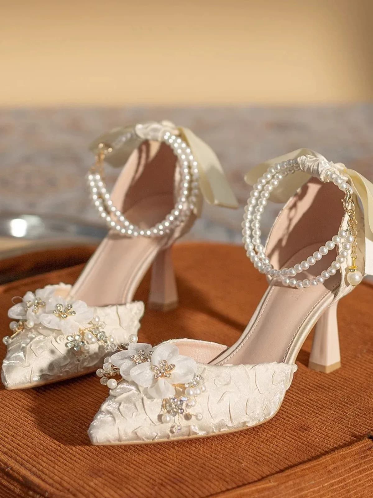 کفش عروس زنانه کد 2622