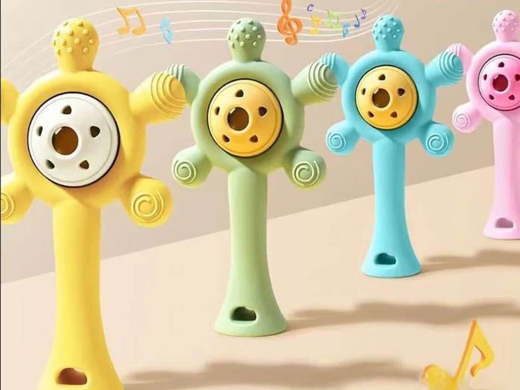 دندانگیر سیلیکونی نوزادی دارای قاب