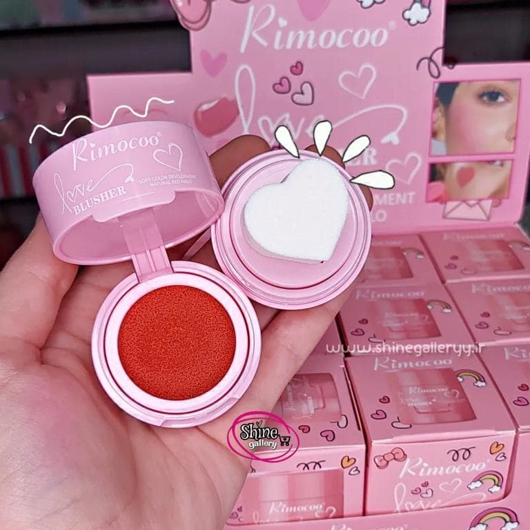 رژگونه مایع استامپی قلبی