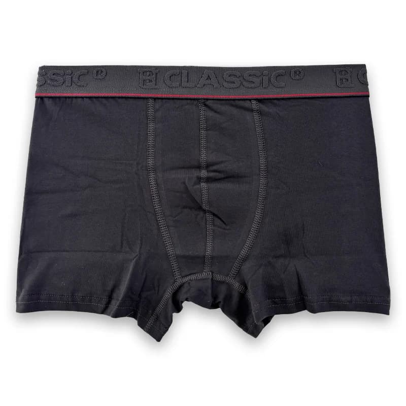 شورت نخی پادار مردانه برند classic ساده خاکستری کد 11086