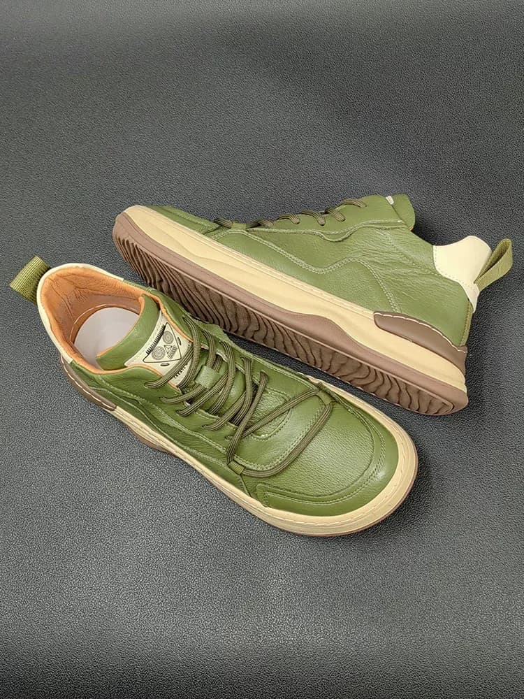 کتونی چرم مردانه کد 2431