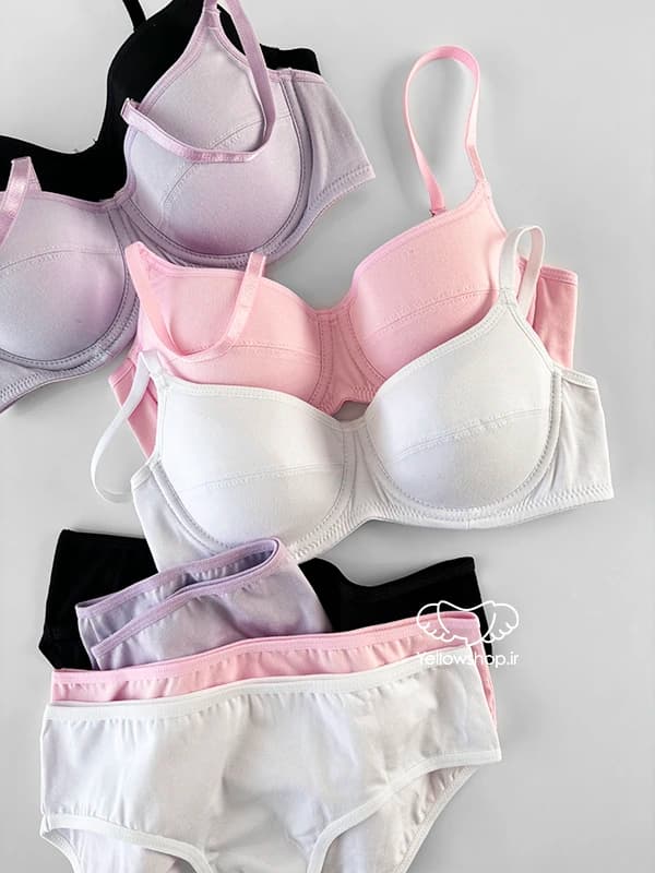 ست شورت و سوتین کاپدار نخی فنردار Anit آنیت کد 25224 ساده