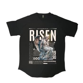 تیشرت لانگ طرح Risen