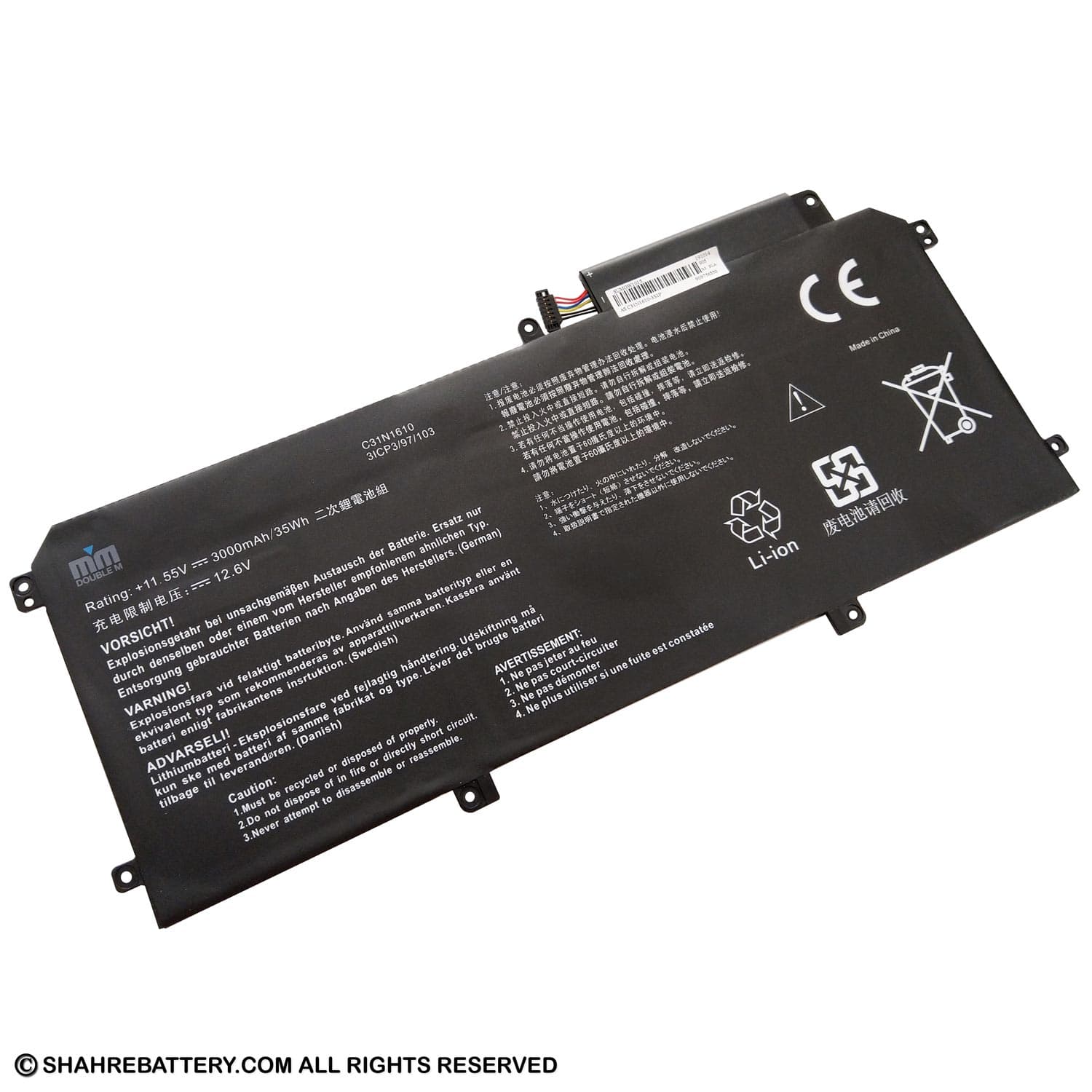 باتری لپ تاپ ایسوس Asus ZenBook UX330CA C31N1610