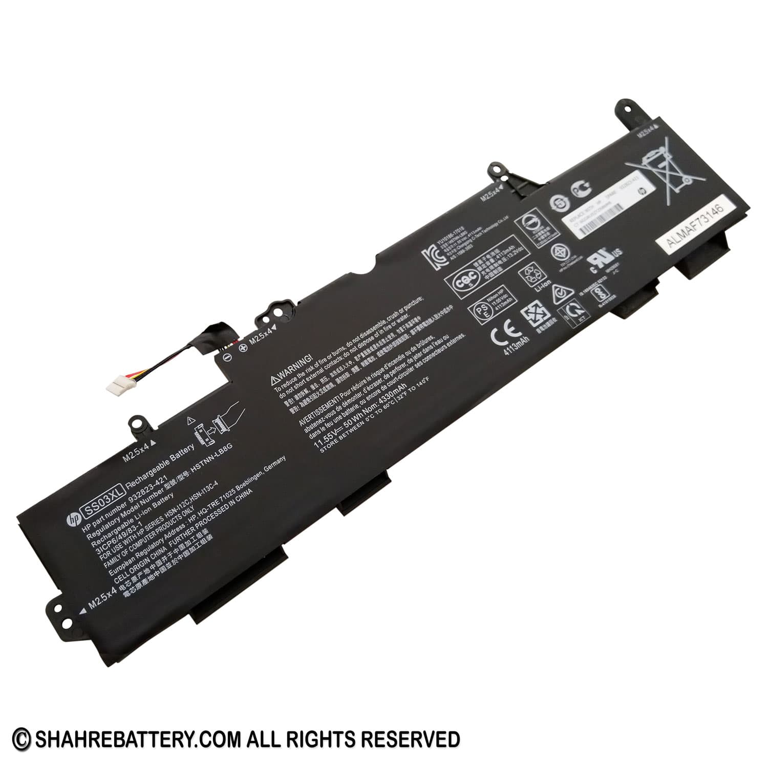 باتری اورجینال لپ تاپ اچ پی HP EliteBook 830 840 G5 SS03XL