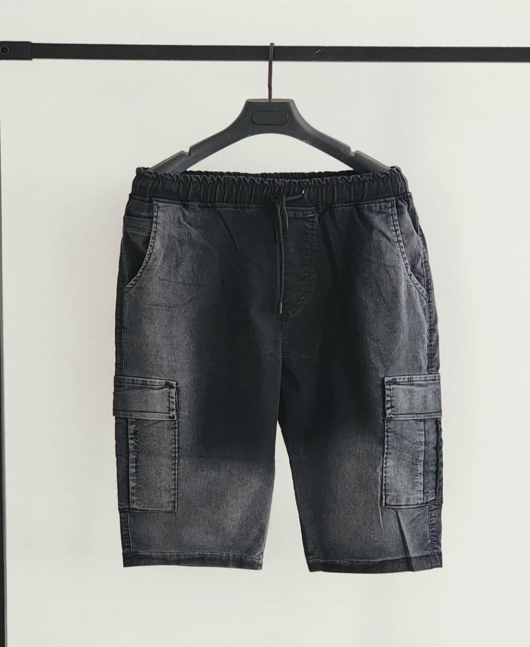 شلوارک سایز بزرگ ۶جیب زغالی کد 2121