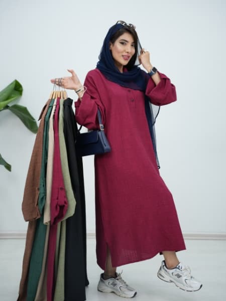 پیراهن آستین پاگون پرستو کد5960