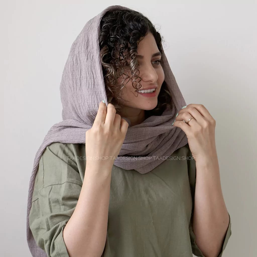 شال پلیسه ریز مدل ترخون