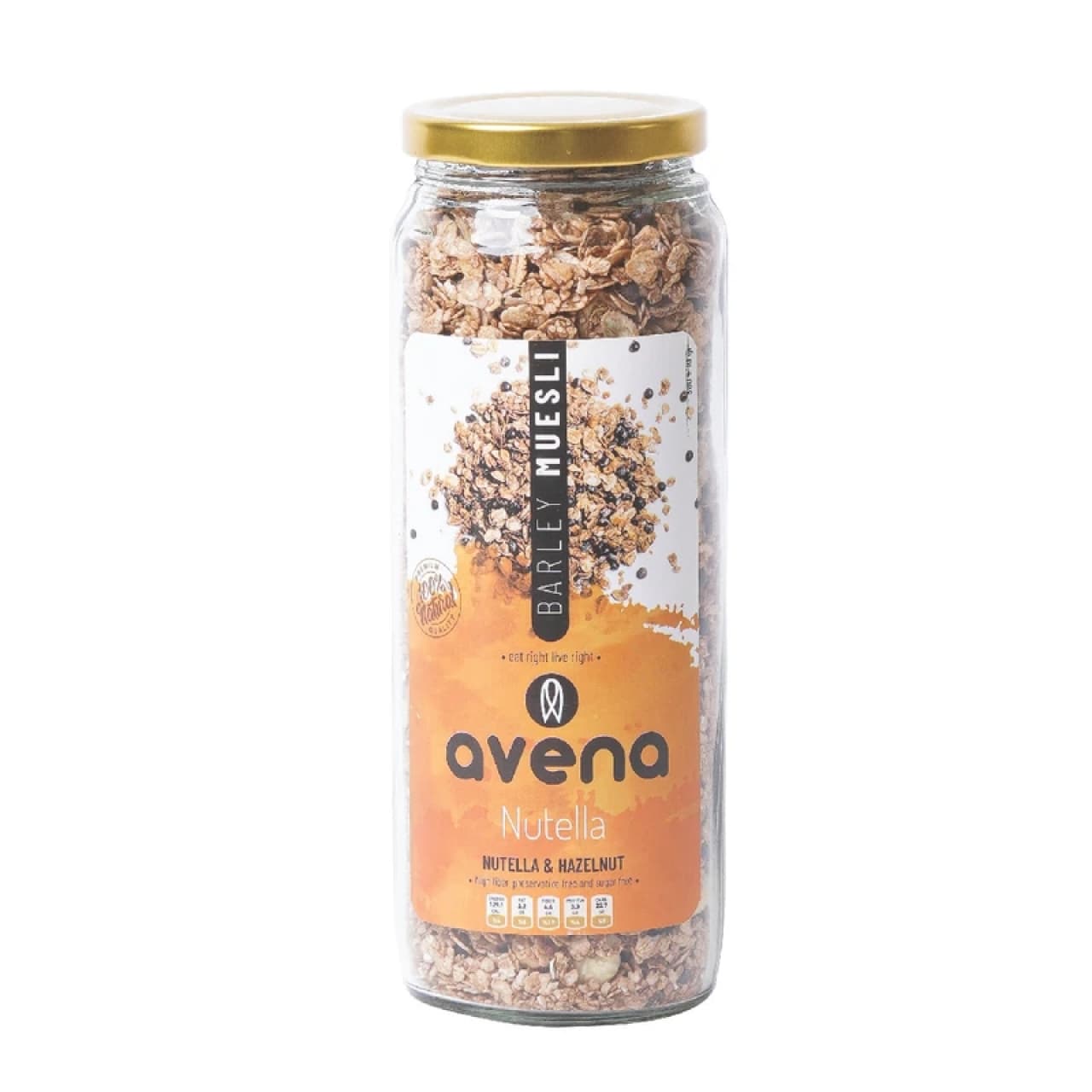 موسلی جوپرک و عسل و نوتلا و فندق و شکلات چیپسی اونا حجم 380 گرم