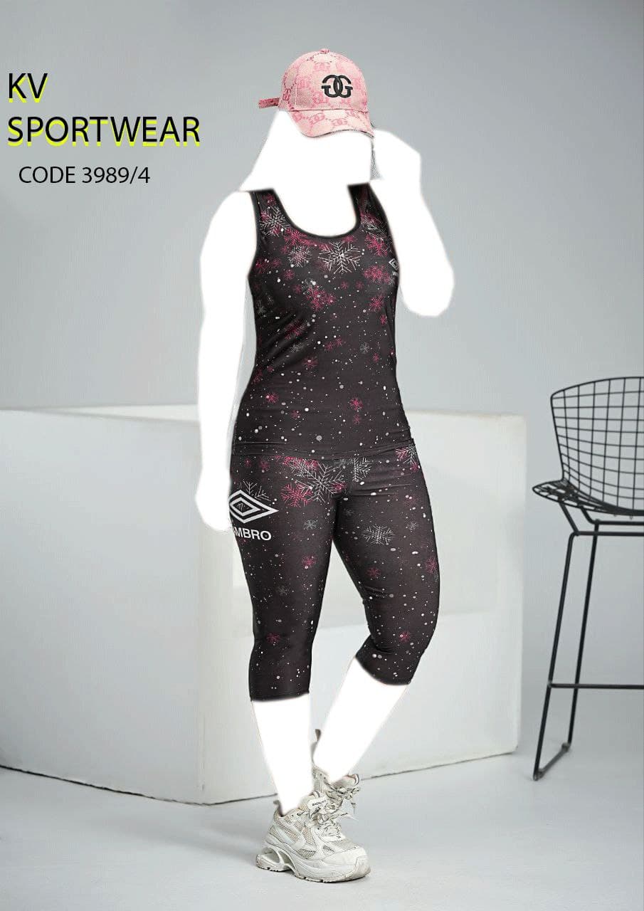 ست تاپ شلوارک سایز بزرگ ورزشی زنانه UMBRO کد 001