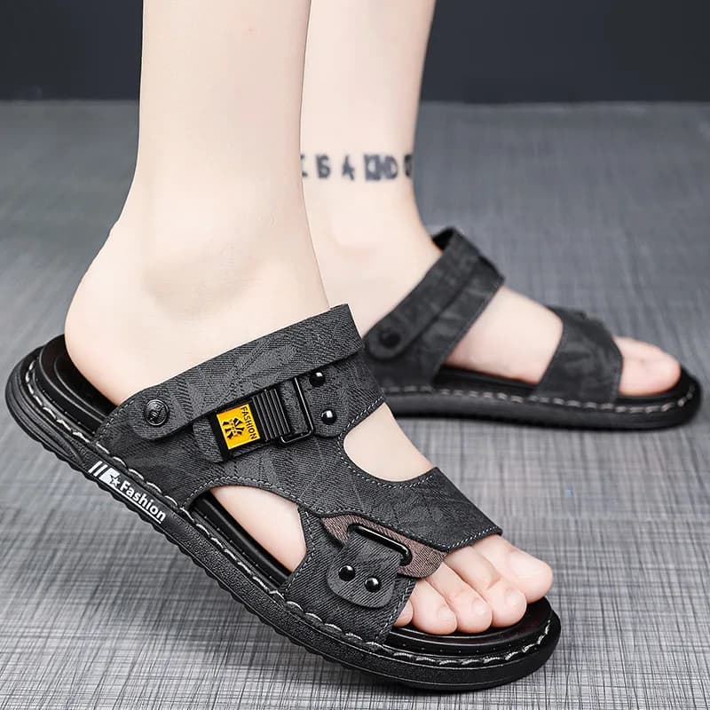 صندل تابستانه چرم مردانه و پسرانه کد 3192