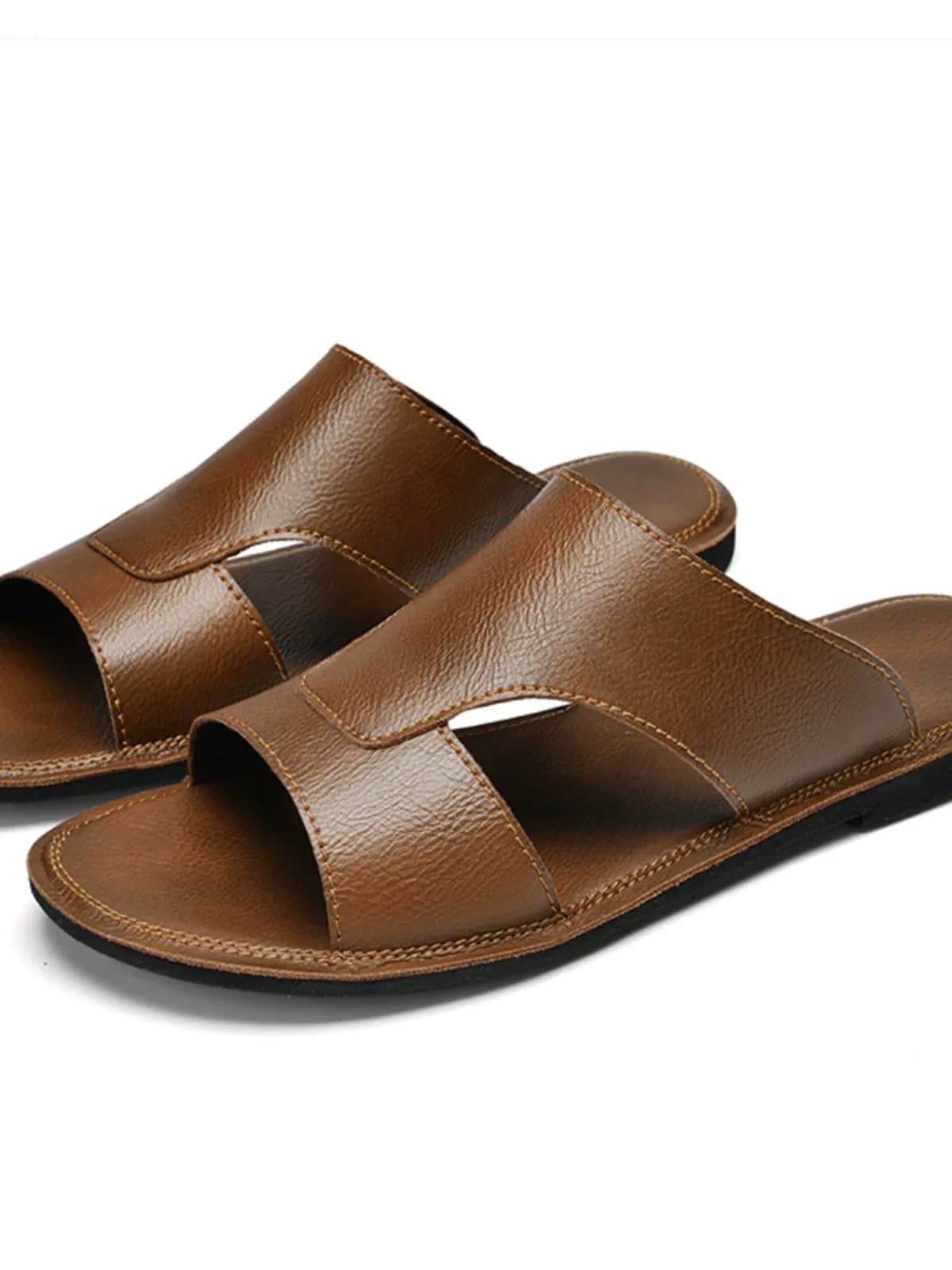 دمپایی روفرشی چرم مردانه و پسرانه کد 2693