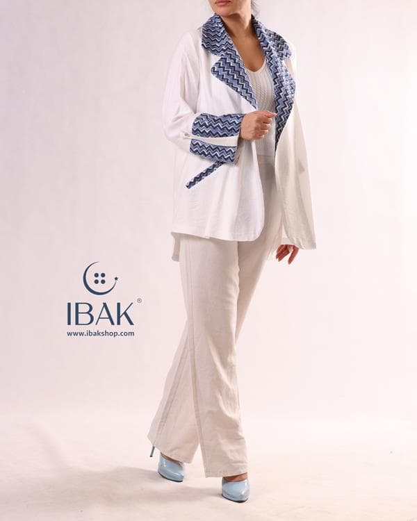 مانتو یقه انگلیسی باتیک ibk