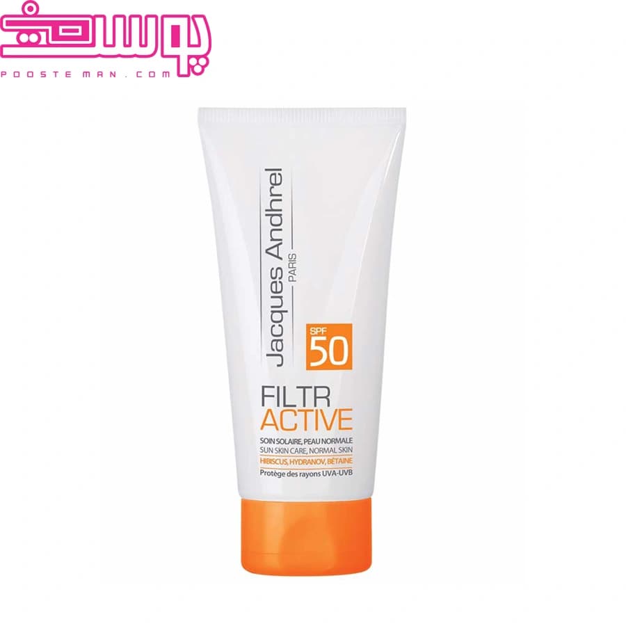 کرم ضد آفتاب بی رنگ پوست خشک و معمولی ژاک آندرل ۵۰ میلی لیتر