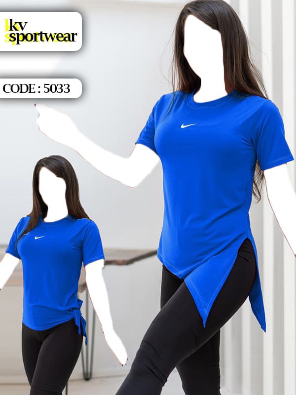 تیشرت چاک دار ورزشی زنانه NIKE کد 002