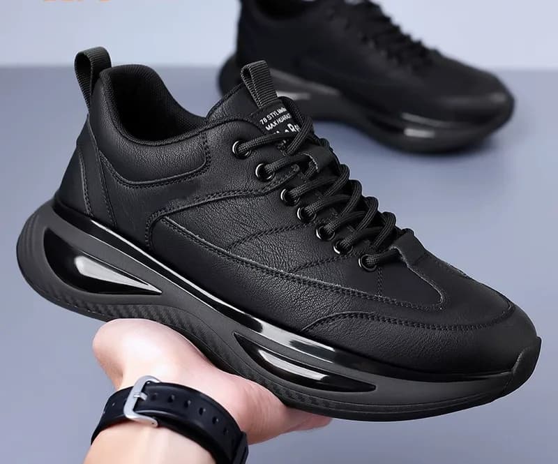 کتونی چرم لژدار مردانه کد 2516